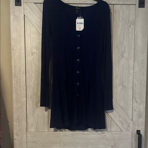 Forever 21 Midnight Long Sleeve Dress